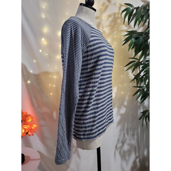 Fresh Produce Beachside Dana Pullover Sweatshirt Womens Size S Boat Neck Striped - Picture 5 of 10